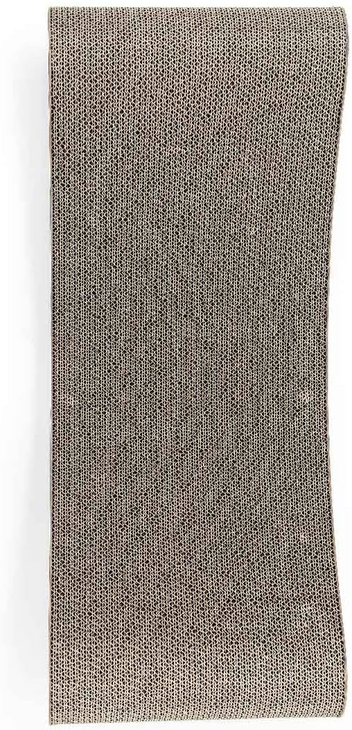 Petrebels Kratzpappe Lily 75, Katzen Kratzbrett aus sehr stabilem Karton, Kratzkarton 75 x 31 x 13 c