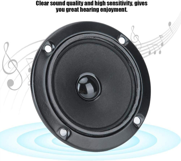 Hochtöner, 3 Zoll, 4 Ohm, 20 W, schwarz Hochtöner, KTV Audio, Dual-Magnet-Lautsprecher, Premium-Magn