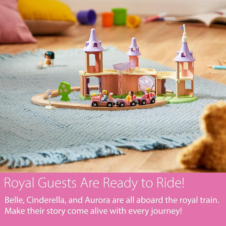 BRIO Disney Princess 33312 Traumschloss Eisenbahn-Set - Märchenhafte Ergänzung Holzeisenbahn - Empfo