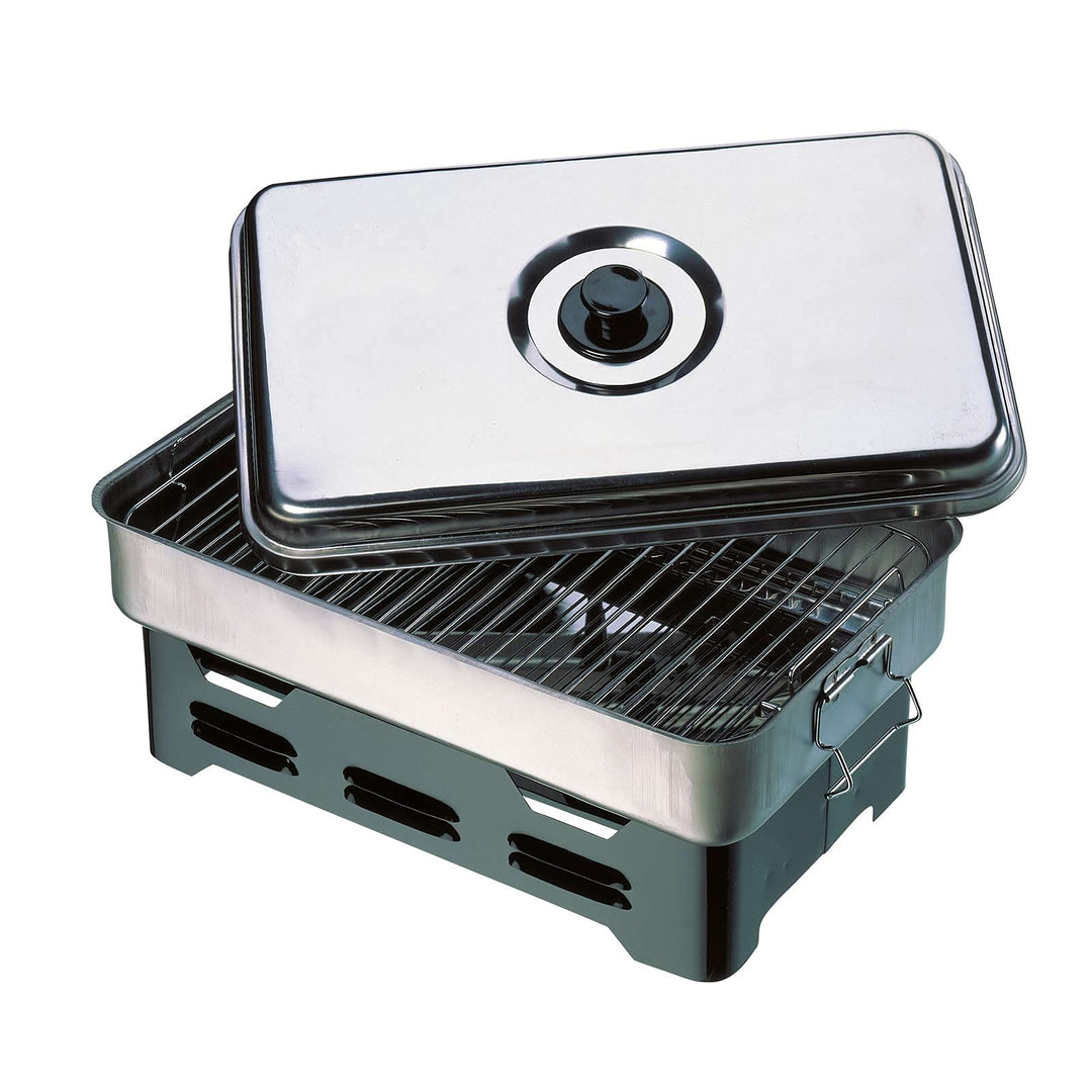 Cormoran - Tisch-Räucherofen Smoker - 2 Ebenen + 2 Brenntöpfe