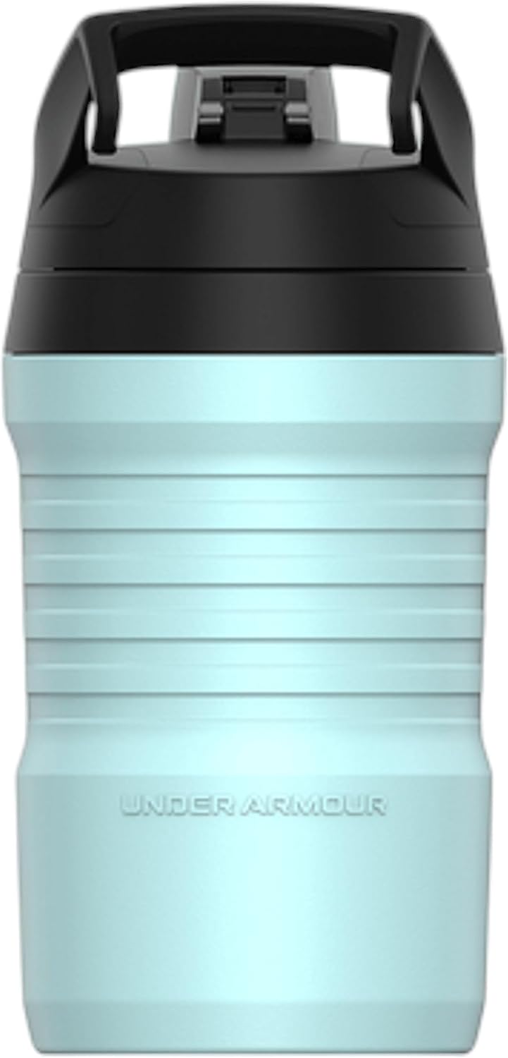 Under Armour UA 32oz Playmaker Jug Breeze Blue Schwarz und Marineblau, Schwarz und Marineblau