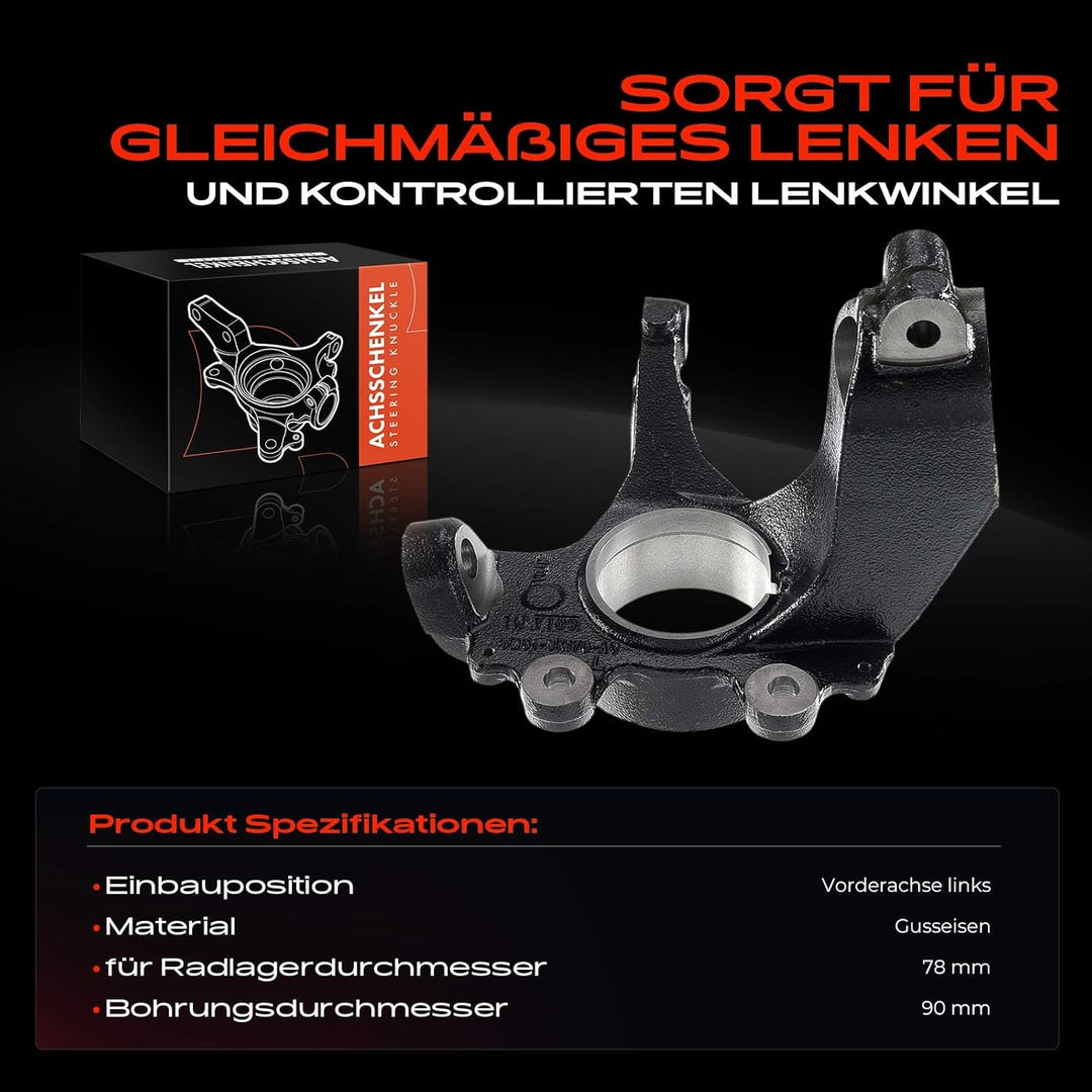 Achsschenkel Radaufhängun Vorne Links für Focus C-Max Focus II DA HCP DP 2003-2011 3M513K171BF