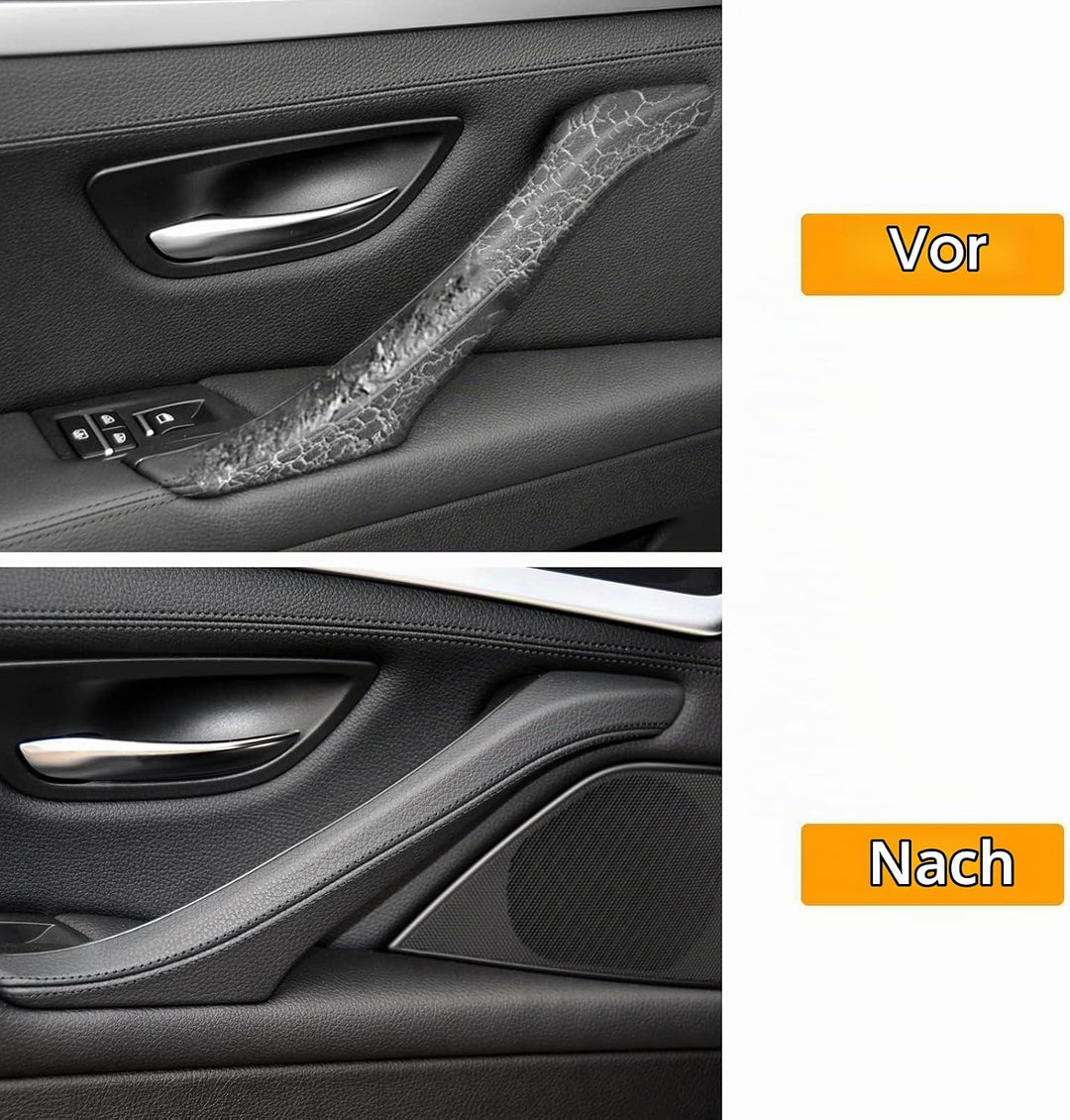 TTCR-II Kompatibel mit Türgriff BMW 5er F10/F11 Türgriff Innen Links Leder,Innentürgriff,Türgriffble