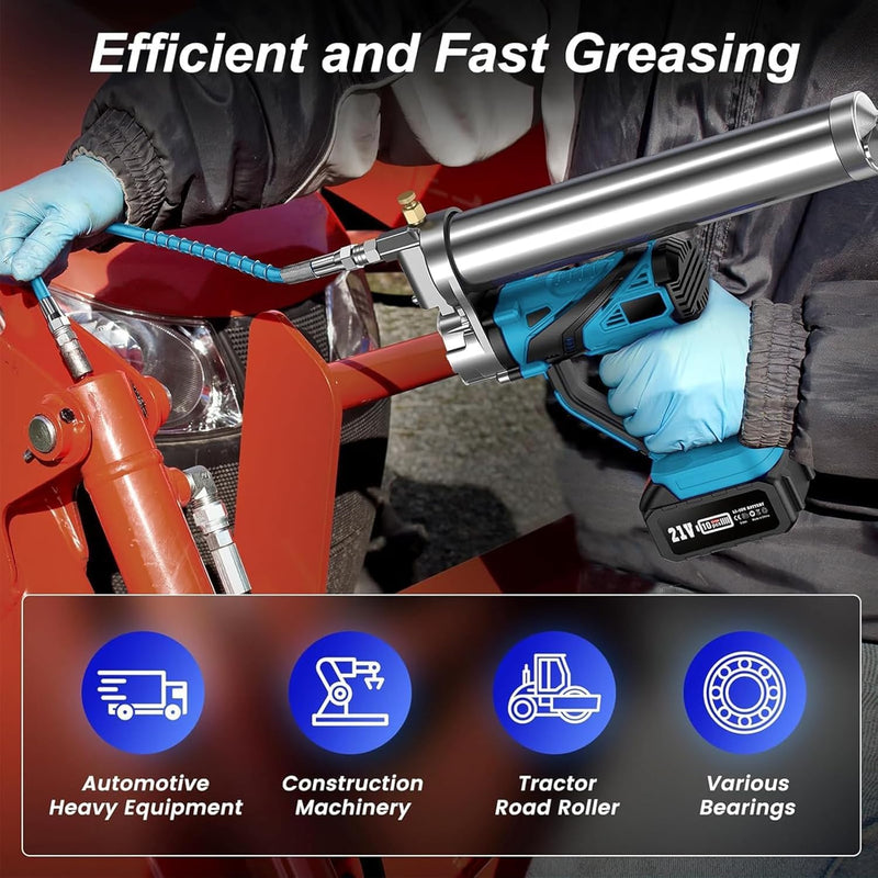 Akku-Fettpresse für Makita 18V MAX Akku – 10000 PSI elektrische Fettpresse mit 18 Zoll langem Hochdr