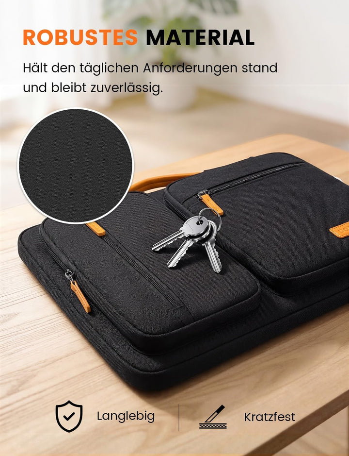 DOMISO 17,3 zoll Laptop Tasche Herren Laptoptasche Business Laptop-taschen Laptophülle Notebooktasch