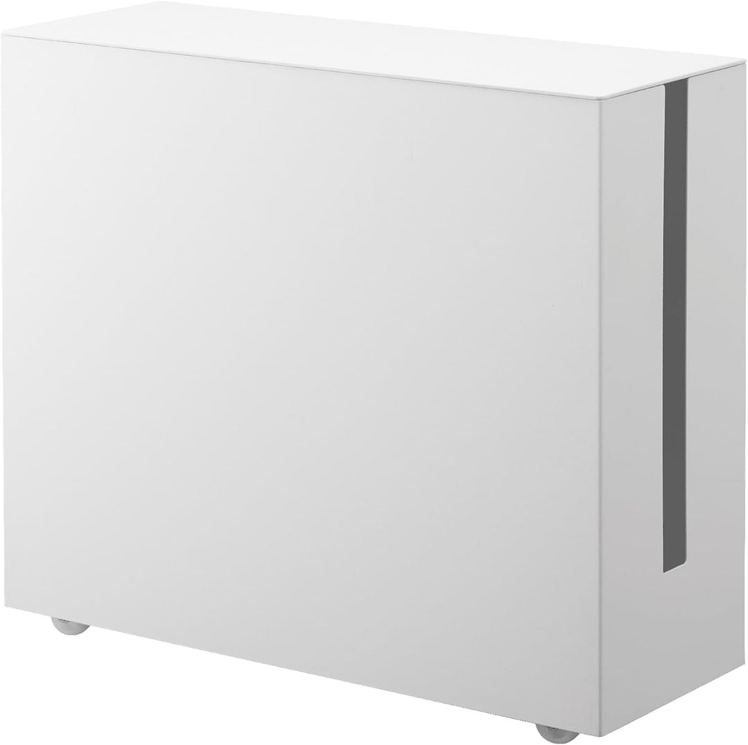 YAMAZAKI Tower Kabelabdeckungen, Metall, Weiss, One Size