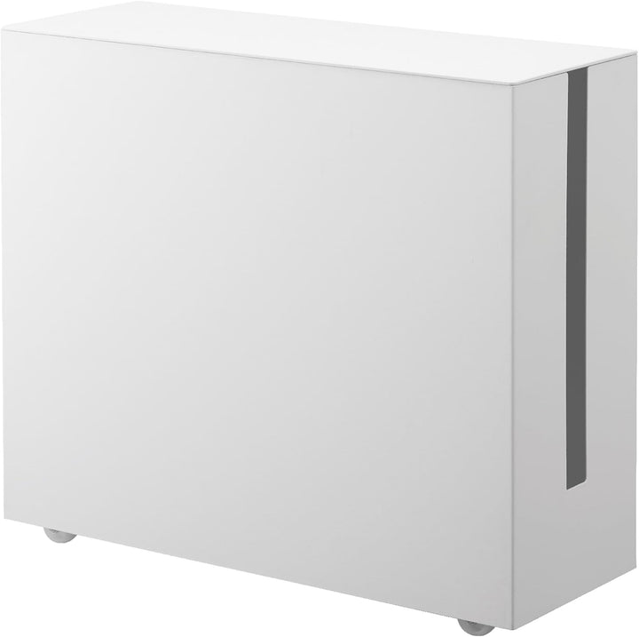 YAMAZAKI Tower Kabelabdeckungen, Metall, Weiss, One Size