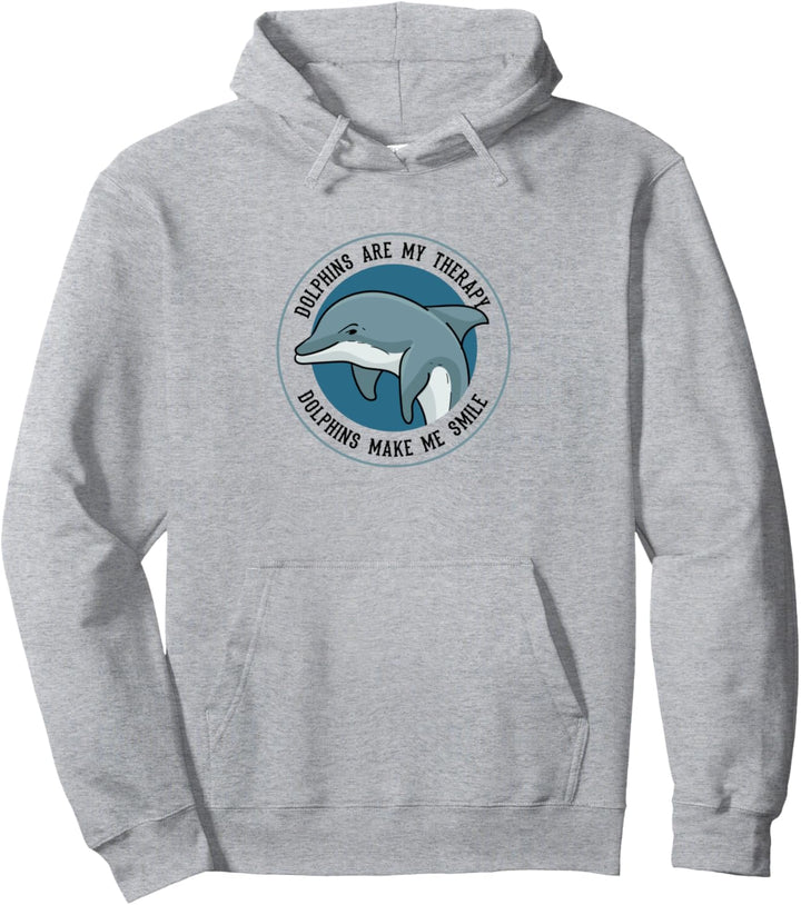 Delphine als Therapie Niedliche Meerestiere Wildtiere Natur Pullover Hoodie