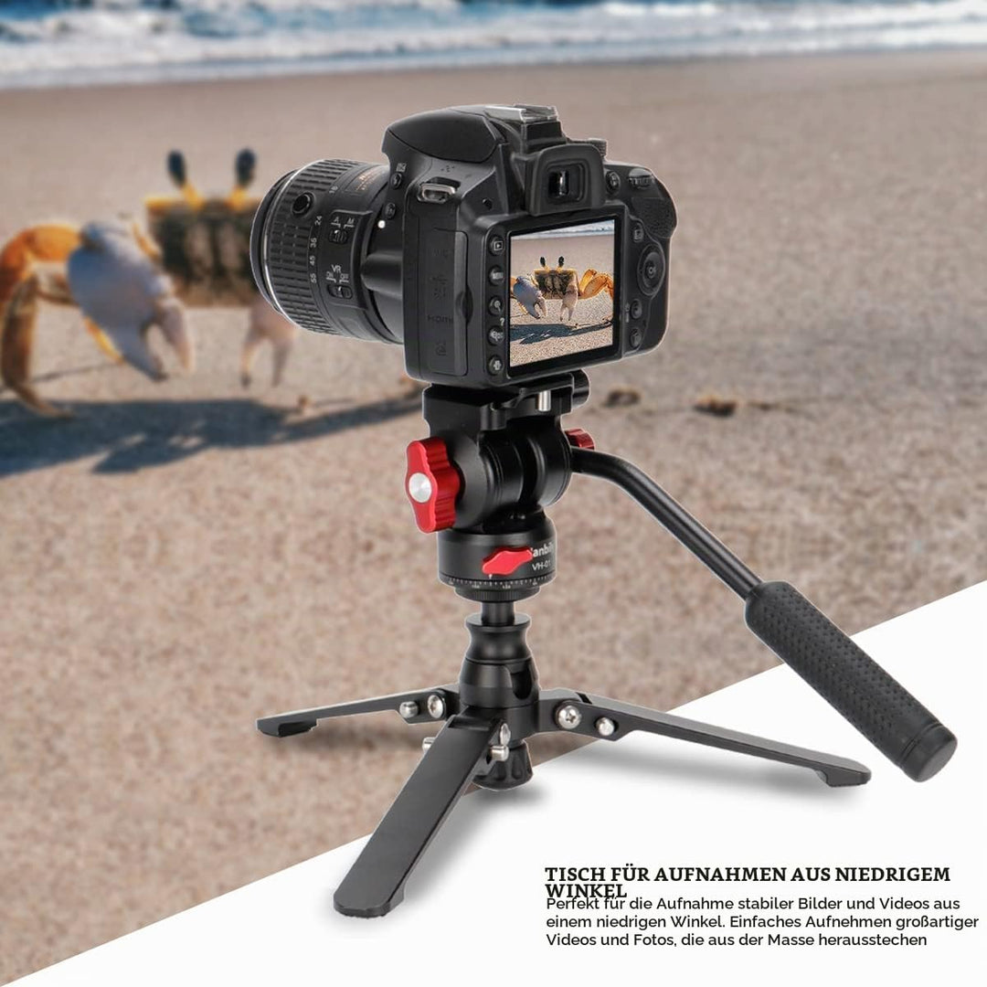Koolehaoda Mini Stativ Desktop Stativ Universelle 3 Fuss Einbeinstativ-Stützbasis Ständer Einbeinsta
