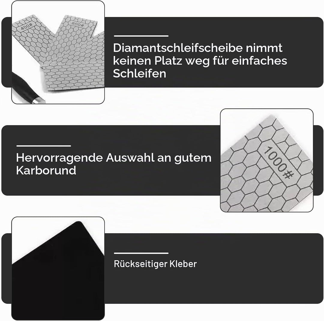 WIYETY 5 Stück Diamant Schleifsteine: 200/400/600/1000/2000 Diamant-Schleifstein, Diamant Messerschä