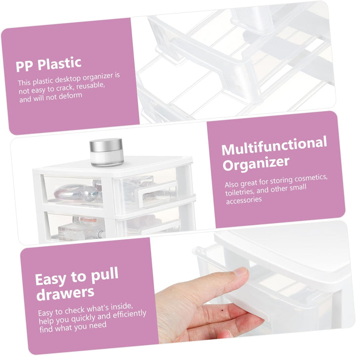 YARNOW 4 Schublade Desktop Storage Organizer| Beh?lter Lagerung Organizer Kommode Veranstalter für D