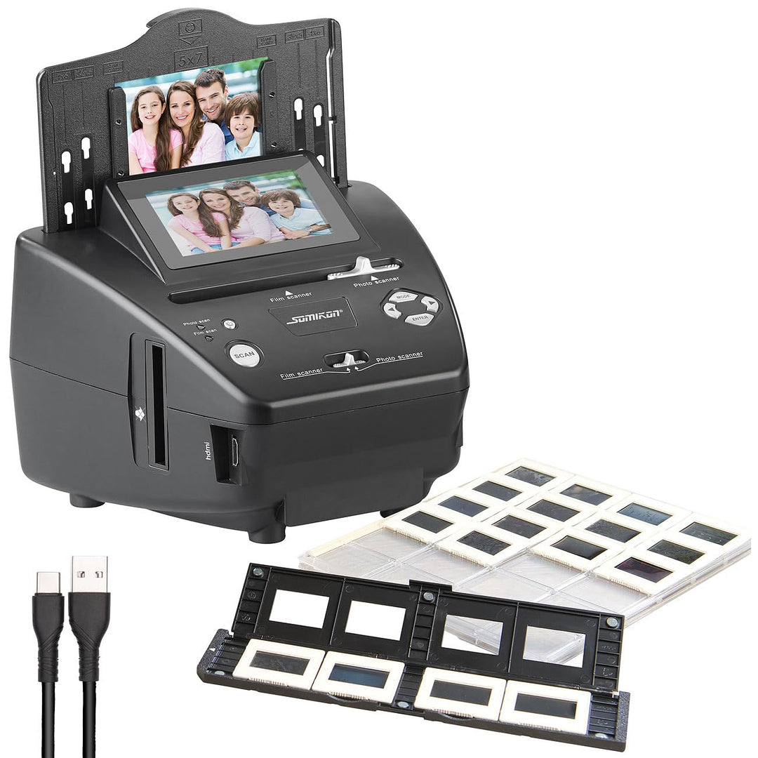 Somikon Diascanner: Stand-Alone-Foto-, Dia- & Negativscanner, 2.850 DPI, 20 MP, Display (Photoscanne