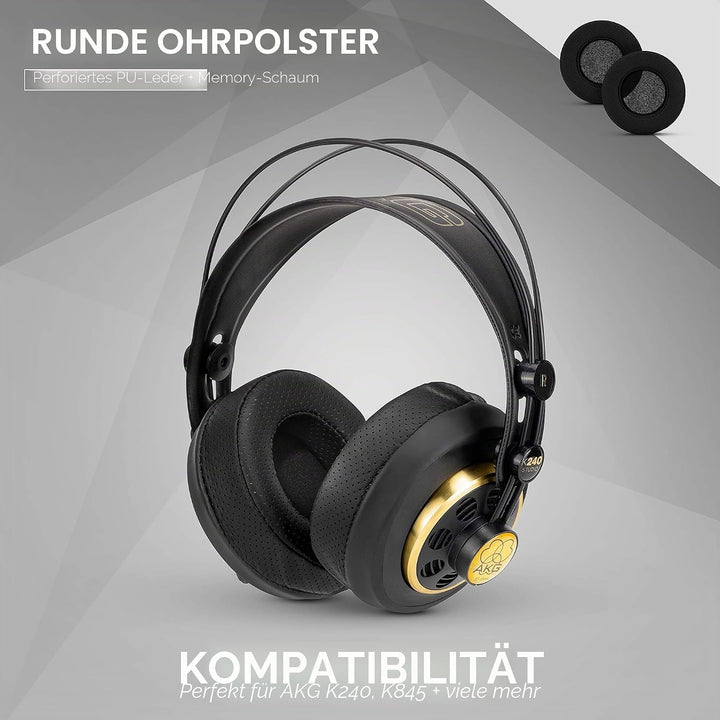 Brainwavz Runde Ohrpolster aus Memory-Schaumstoff – geeignet für viele grosse Kopfhörer SteelSeries,