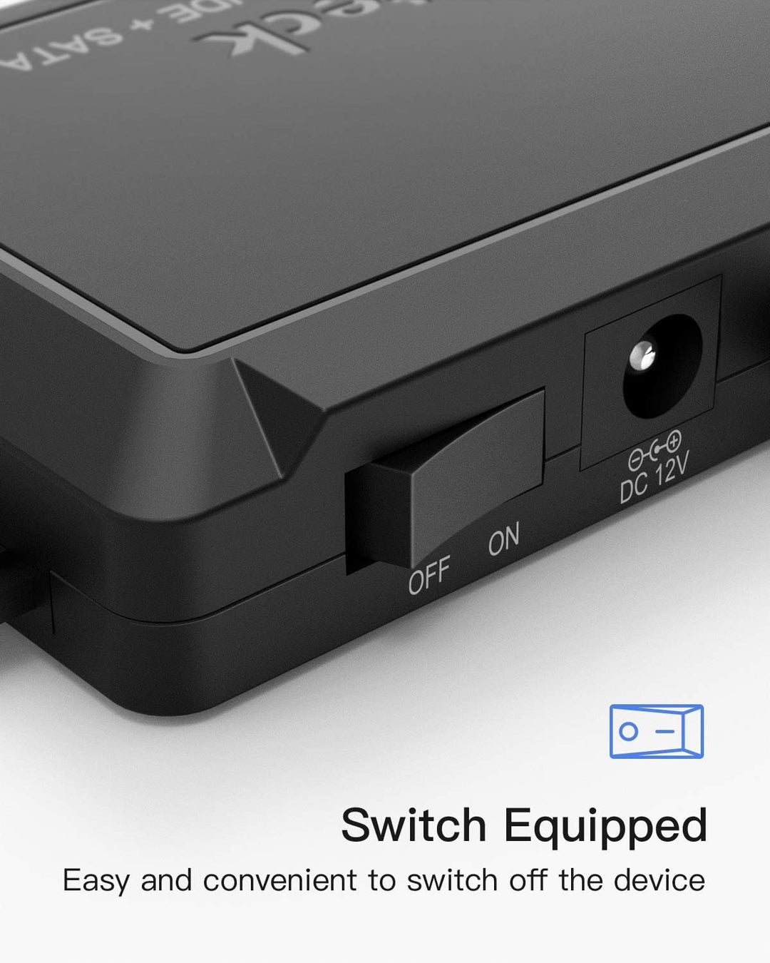 Inateck IDE SATA to USB 3.0 Adapter für 2.5/3.5 Zoll HDD/SSD Festplatten, mit 12V/2A Stromversorgung