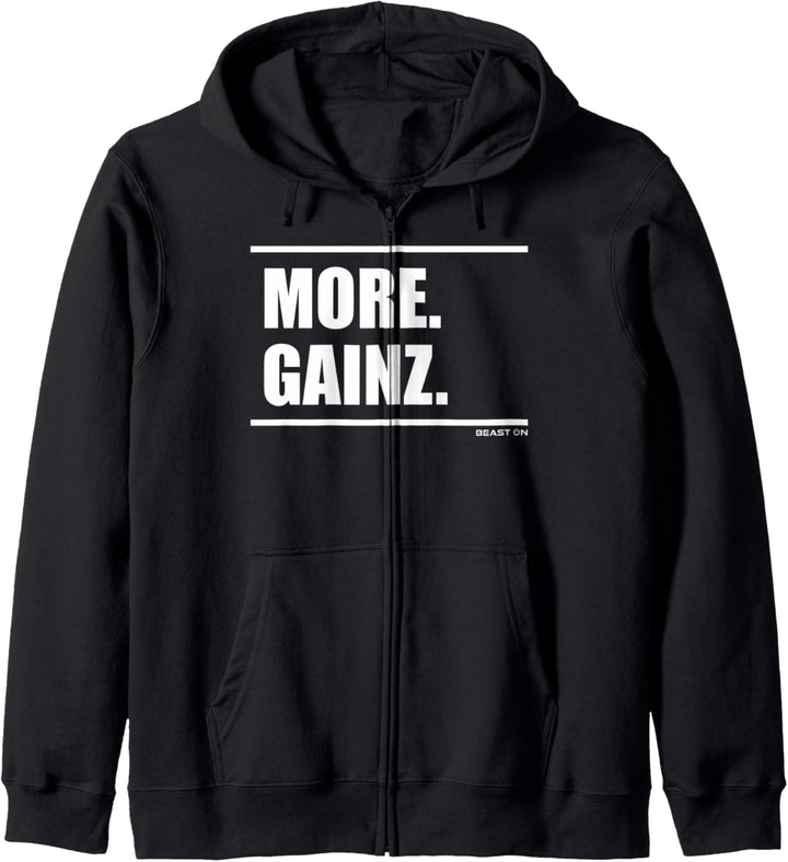 More Gainz Bodybuilding Gains Training Gym Fitness Workout Kapuzenjacke
