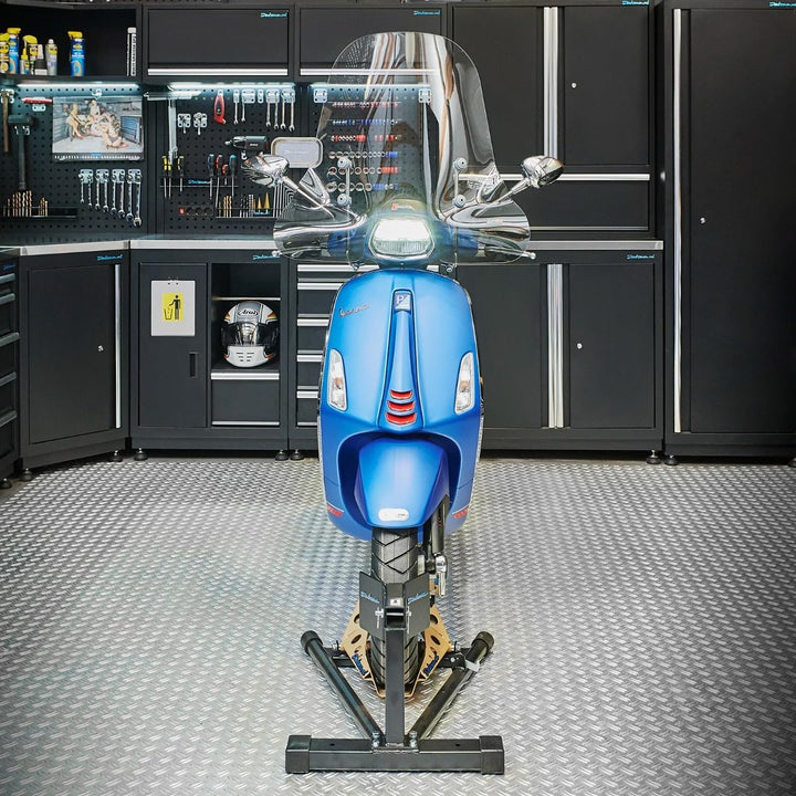 Datona Radwippe für Roller – Motorradständer bis 16 Zoll Reifen – Sicherer Stand mit Kipp-Mechanismu