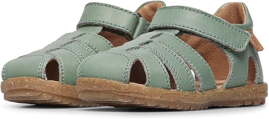 Naturino Halb geschlossene Sandalen aus Leder 20 EU Salbei, 20 EU Salbei