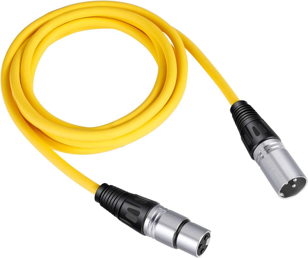 Neewer® 6er Pack 6.5FT / 2M XLR-Stecker auf XLR-Buchse Farbe Mikrofonkabel Gummi versiegelte Verbind