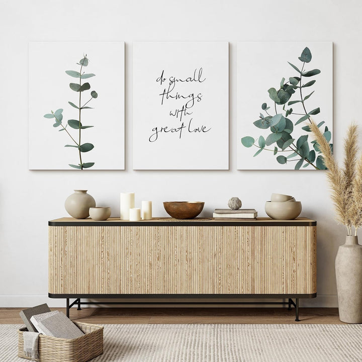 Muralo - Wandbilder Set - Leinwand Bilder Set Aufhängefertig - Bilder für Wohnzimmer Schlafzimmer -