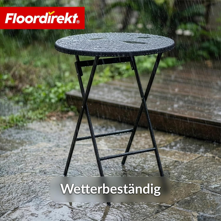 Floordirekt- Gartentisch klappbar Kunststoff 180x75cm - Buffettisch mit Tragegriff - Klapptisch für