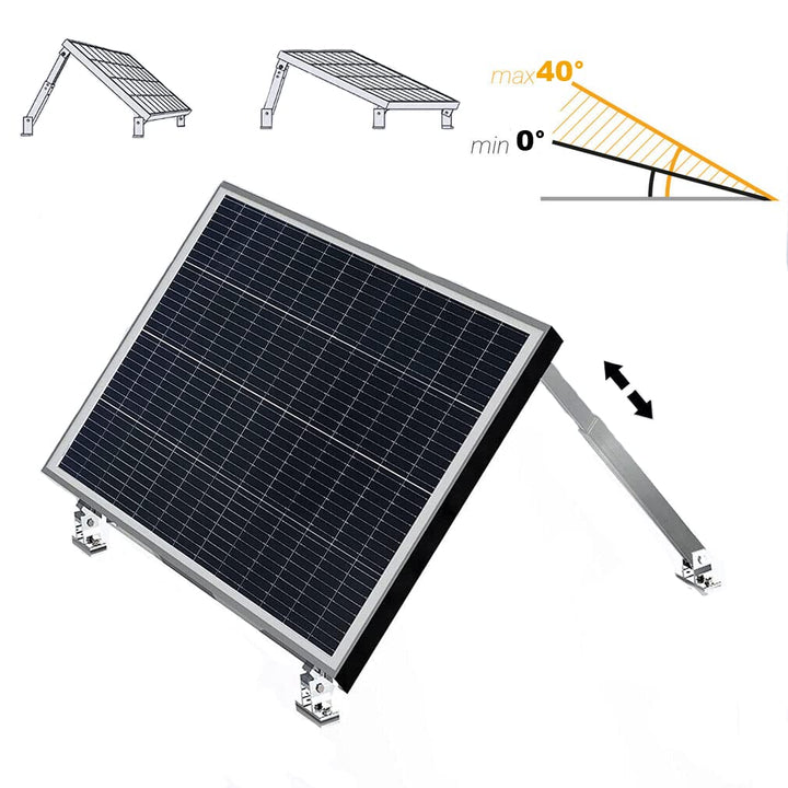 Solarmodul Dachhalterung Befestigung Montage Aufständerung Schrägdach Ziegeldach, Solarpanel Montage