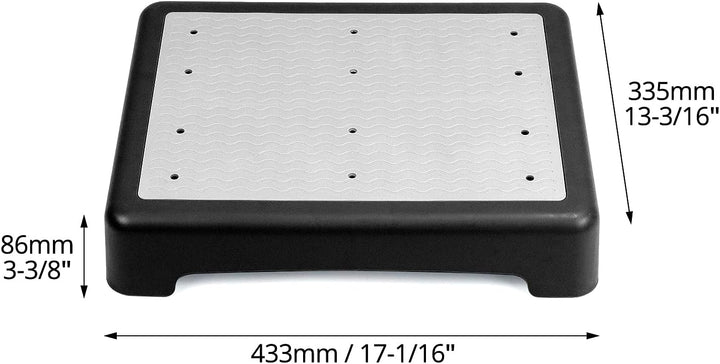 QWORK® rutschfest Halbstufe 9cm - Tragbare Steighilfe & Einstiegshilfe Tritthocker bis 220 kg Belast