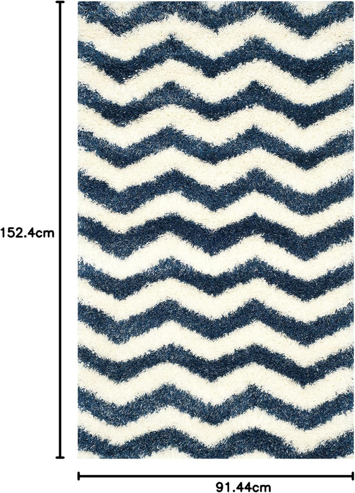 SAFAVIEH Zottelig Teppich für Wohnzimmer, Esszimmer, Schlafzimmer - Montreal Shag Collection, Hoher