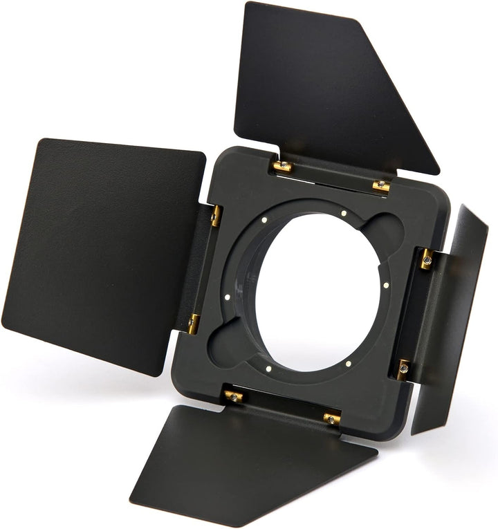 Hobolite Barndoors, Abschirmklappen-Set für Mini LED-Dauerlicht für Fotografie (20W) Mini Barndoor-S