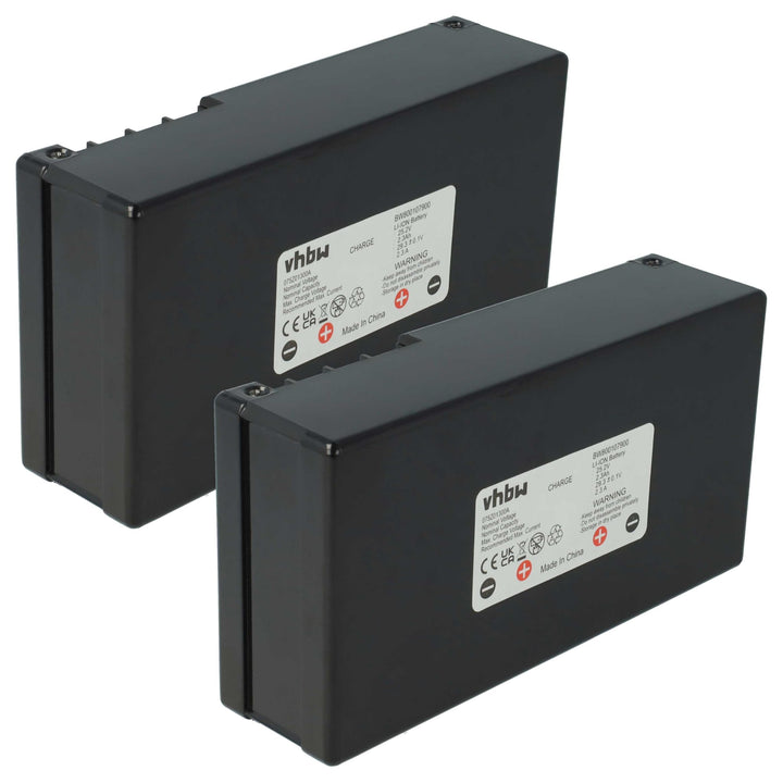 vhbw 2X Akku kompatibel mit Ambrogio L30 Elite, L30, L 30e Lite, Alex, L20, L30 Basic, L 20, L 30 De