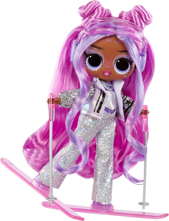 L.O.L. Surprise! Tweens Winter Snow Modepuppe - Violet Snow mit farbwechselnden Skiern und 10+ Frost