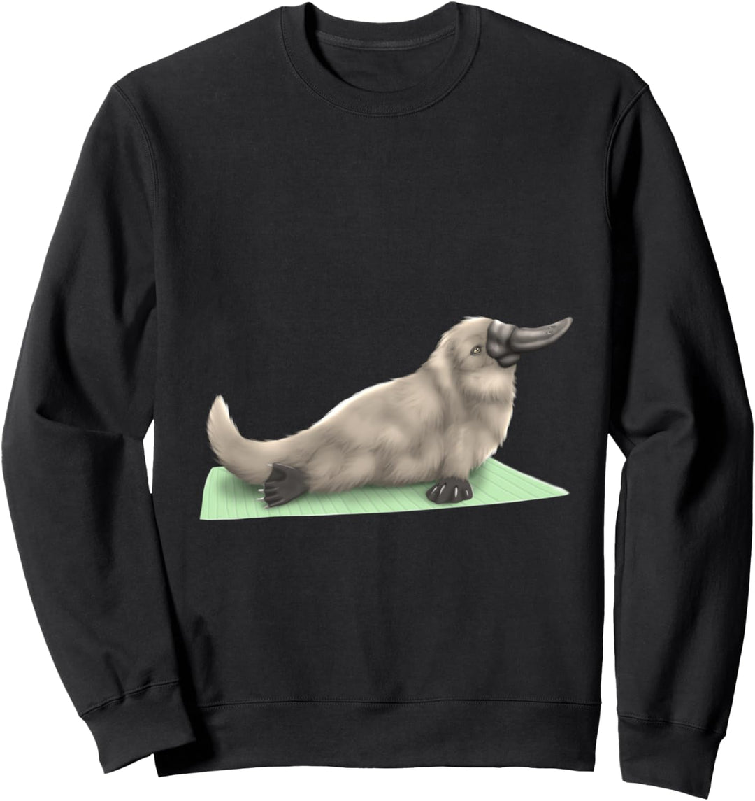 Platypus Dog Yoga Pose Meditation Zen Workout Exercise Sweatshirt