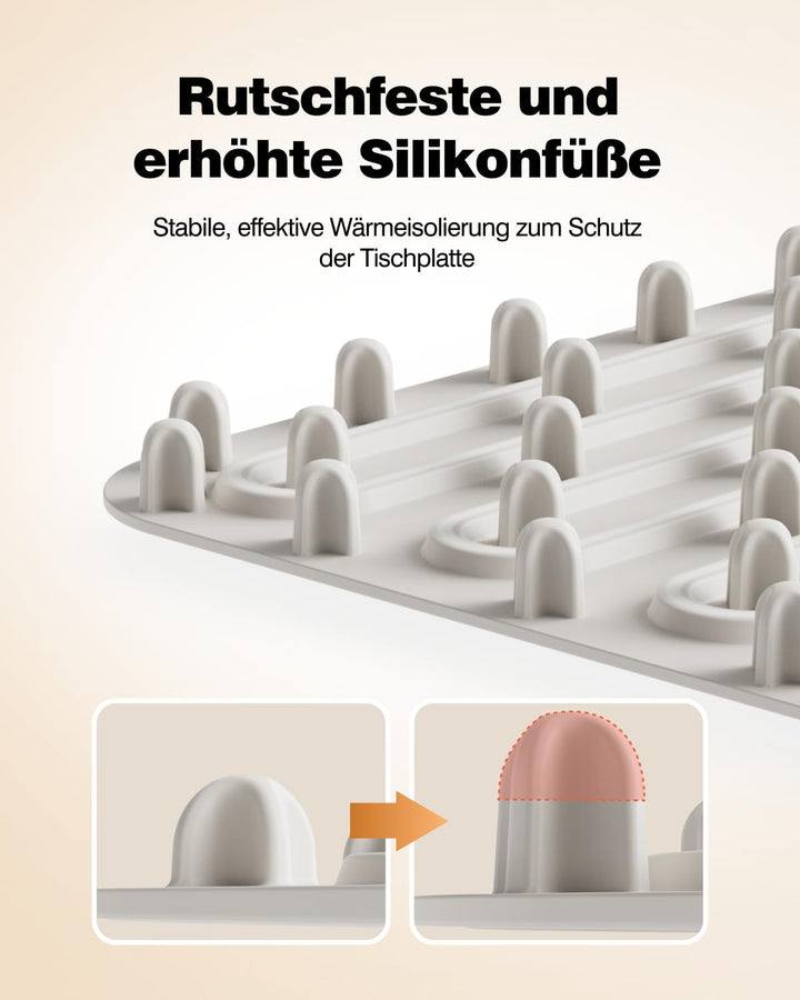 Warmhalteplatte für Speisen, Speisenwärmer aus Nano-Silikonmaterial Ganzflächige Erwärmung, Tragbare