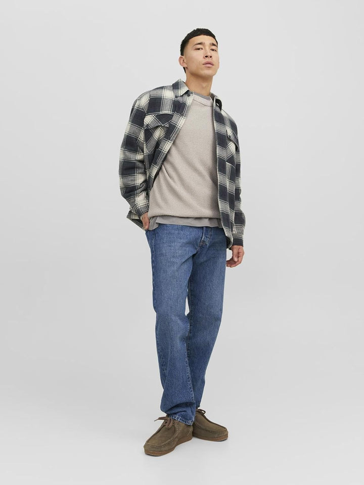 JACK & JONES Herren Jorkyle Knit Crew Neck Strickpullover, Atmosphere