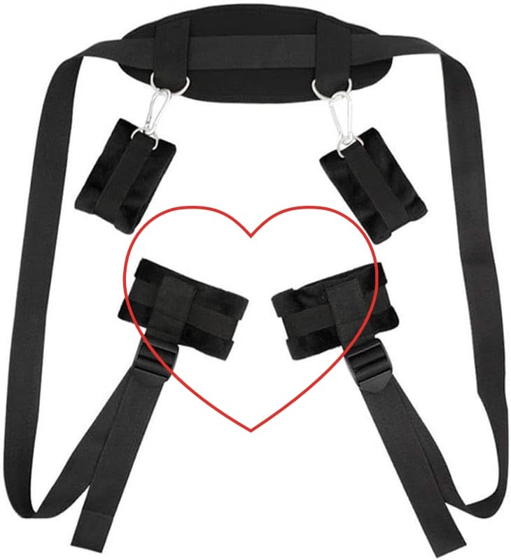 Schwarzer Nylon Verstellbarer Fitness-Yoga-GüRtel FüR Krafttraining Der HäNde Und Beine, Paargeschen