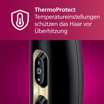 Philips Haartrockner Prestige Pro, Haartrockner für professionelles Trocknen und Styling, mit 2 Styl