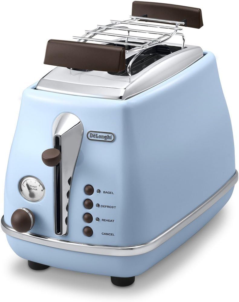 De'Longhi Frühstücksset Icona Vintage - Wasserkocher KBOV2001.GR und Toaster CTOV2103.GR,