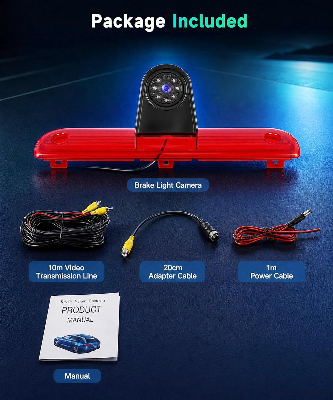 Hodozzy Rückfahrkamera für FIAT Ducato 2006-2018/Peugeot Boxer 2006-2018, Auto-Kamera für Dritte Bre