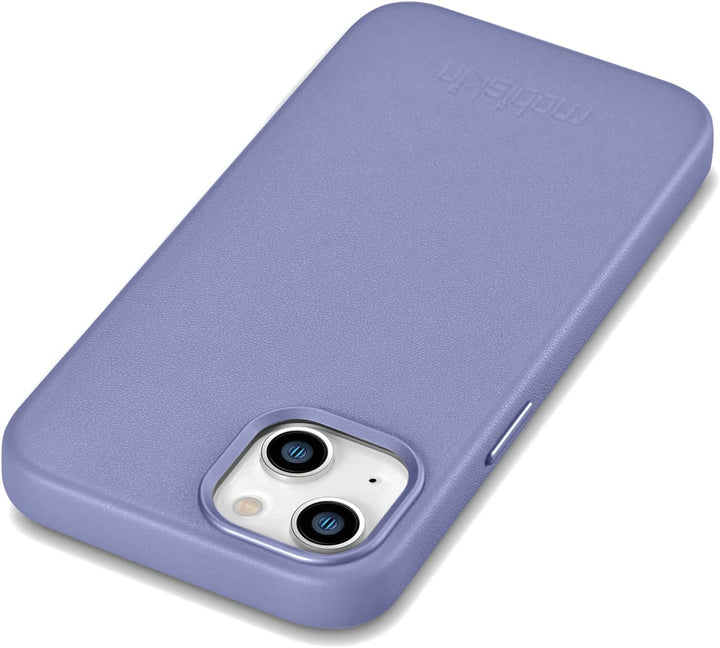 Mobiskin Hülle kompatibel mit Apple iPhone 14 Plus (6,7 Zoll), Handyhülle mit echtem Leder, Case, Sc