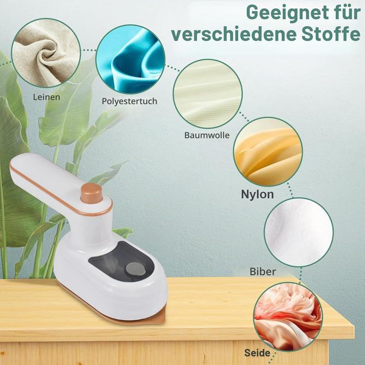 Mini Bügeleisen, Reise Bügeleisen, Tragbares Bügeleisen Klein, Handbügelmaschine, Hemdenbügler Reise