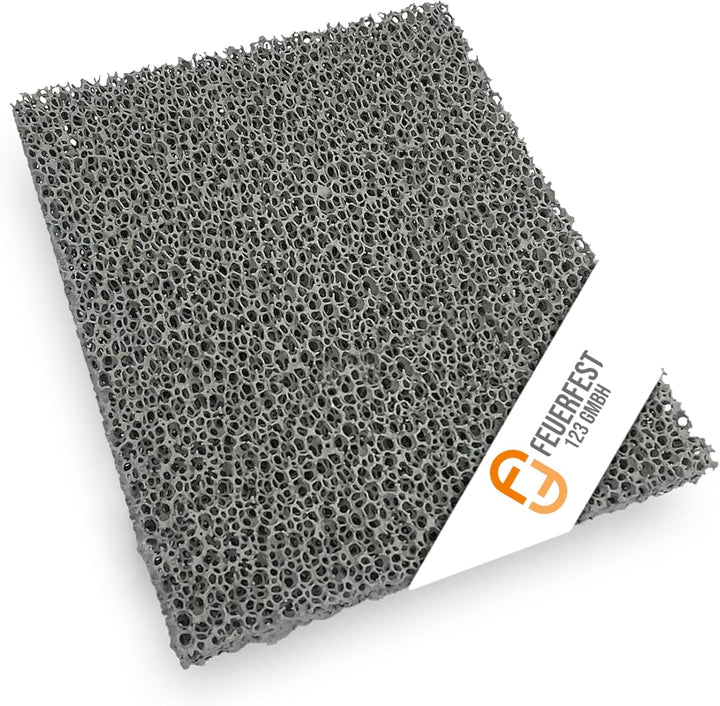 Feuerfest 123 - Feinstaubfilter Kaminofen 230x220x25 mm, Feinstaub Russfilter zum nachrüsten Kamine