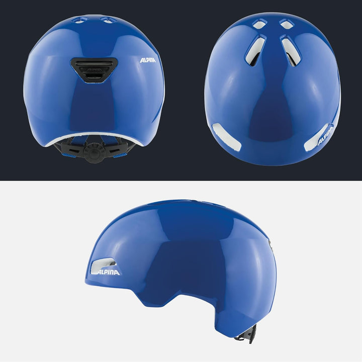 ALPINA Hackney - Leichter, Bruchfester & Optimal Klimatisierter Fahrradhelm für Kinder, Mit Nachrüst