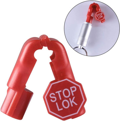 100pcs Peg Hook Locks Stop Lock, Kunststoff Red Security Lock, einfache Installation, für Commodity