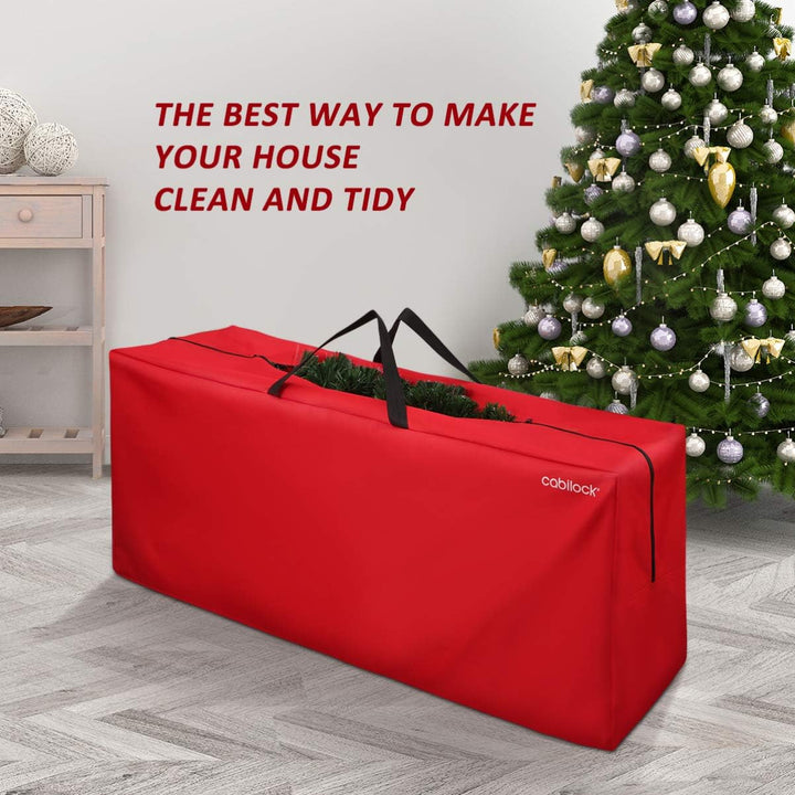 Cabilock Weihnachtsbaum Tasche Weihnachtliche Kränze Girlanden Aufbewahrungstasche für Weihnachten s