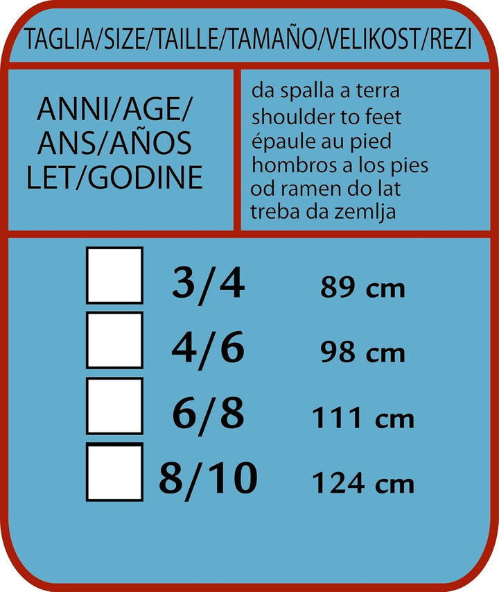 Ciao 10831.4-6 Kinderkostüm, Kinder Unisex, grau