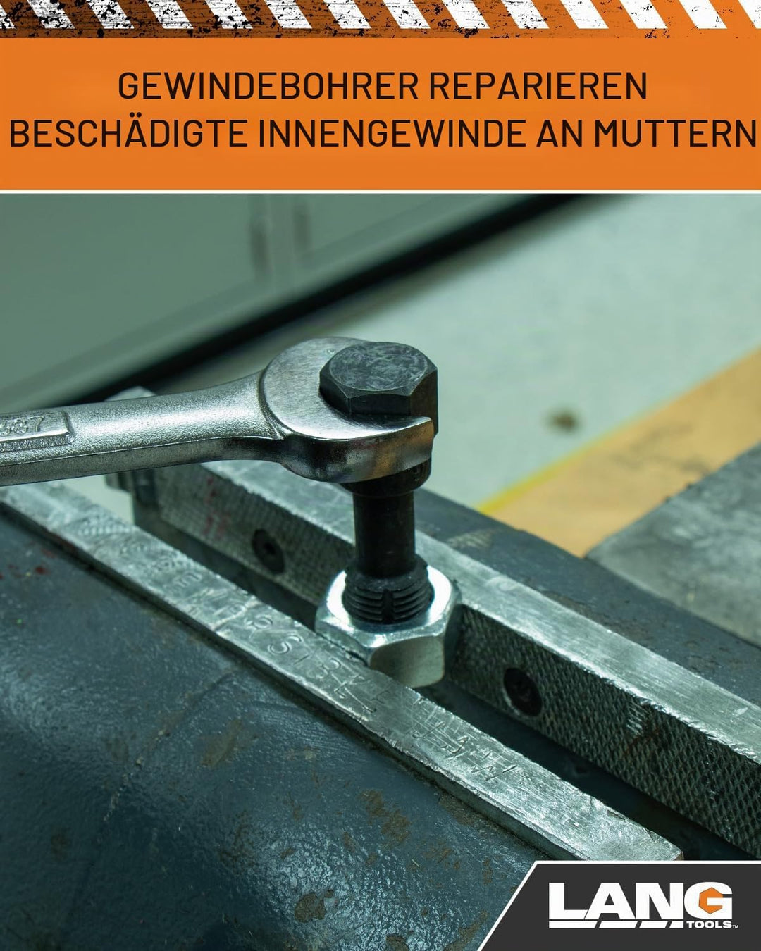 Lang 972 Reparaturset für fraktionelle und metrische Gewinde, 40-teilig