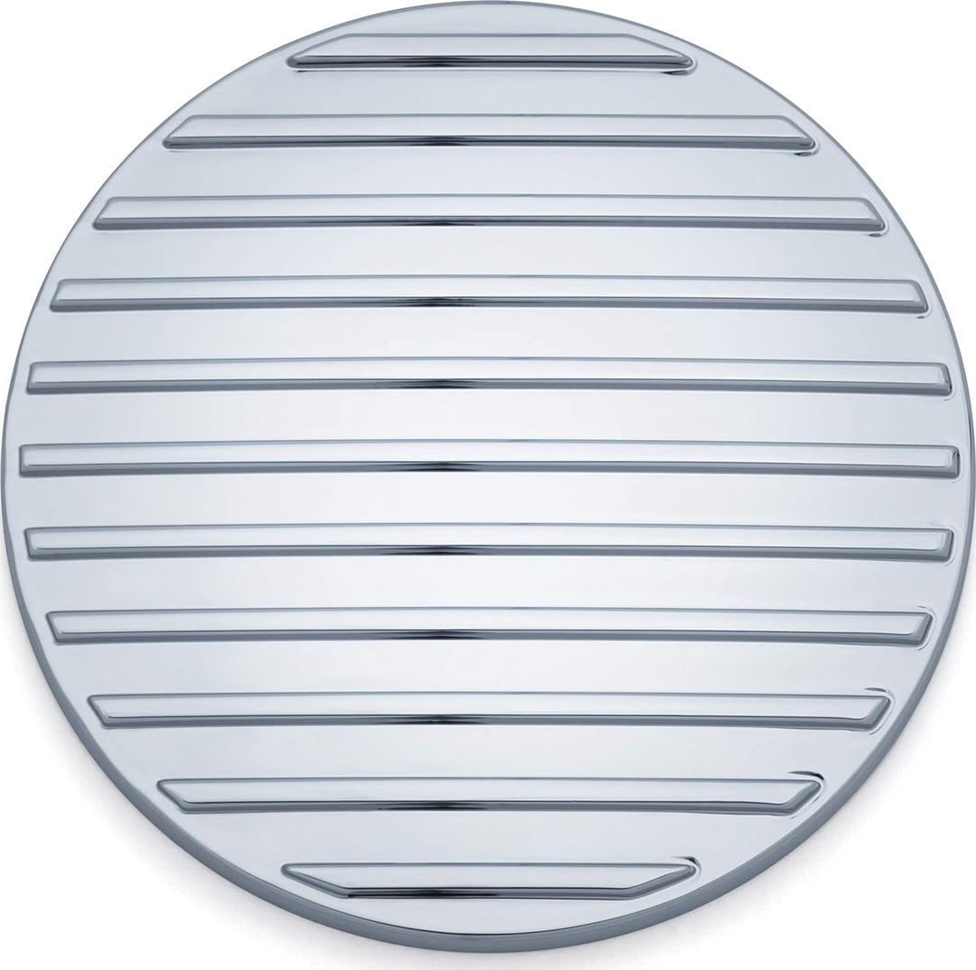 Kuryakyn 6064 Motorrad Accent Zubehör: Finned Front Primary Accent für 2007-17 Harley-Davidson Softa