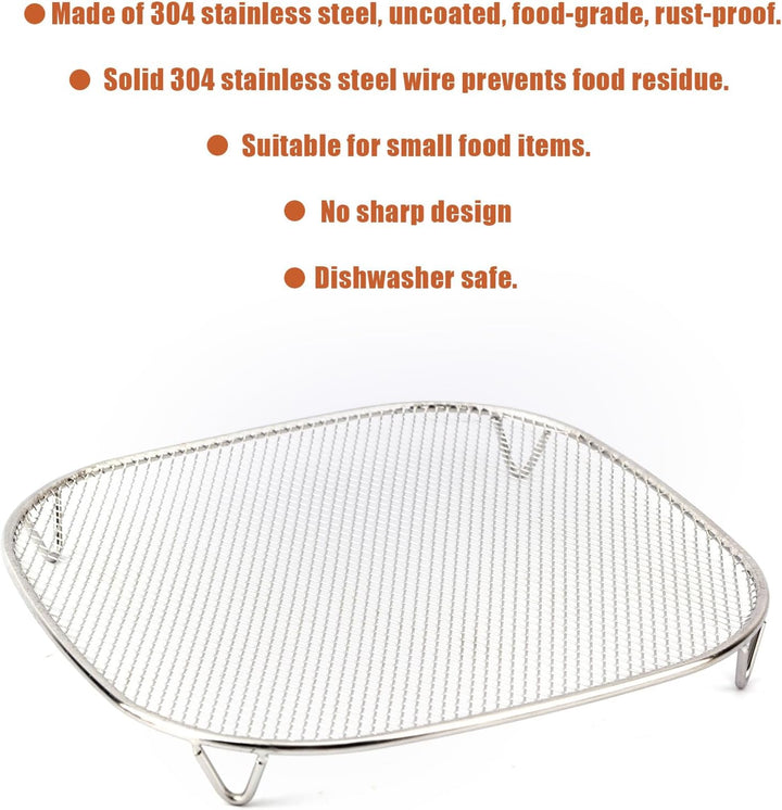 Knusperplatte Kompatibel mit Crispi 2,5QT 4QT &amp; Crispi Pro 6QT Glasbehälter, Edelstahl Metall Knuspe