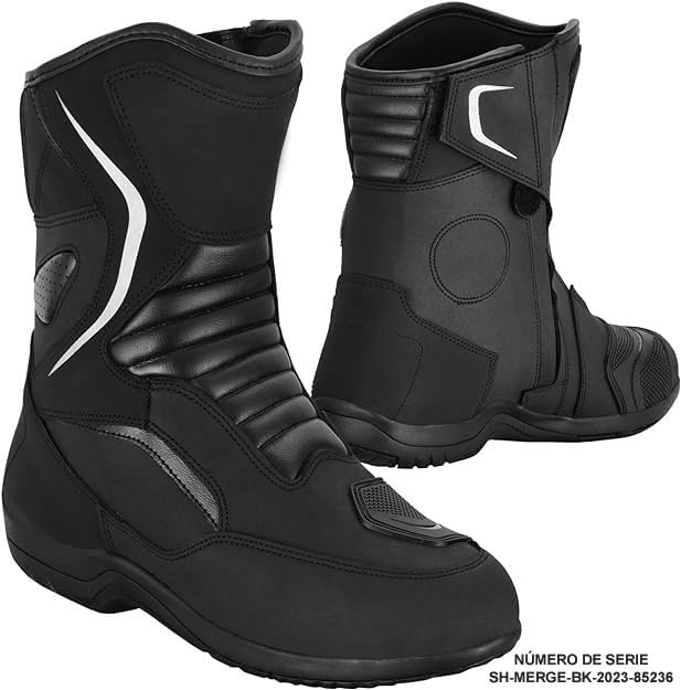 Motorradschuhe für Herren, verstärkte Strassenschuhe, Motorradstossschutz, rutschfeste Sohle, bequem