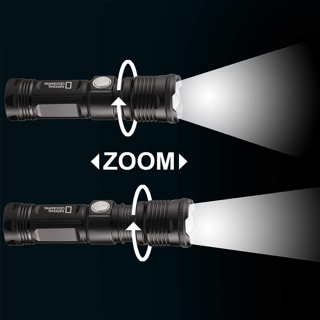National Geographic LED Taschenlampe ILUMINOS 1000 LED Zoom Taschenlampe 1000 Lumen