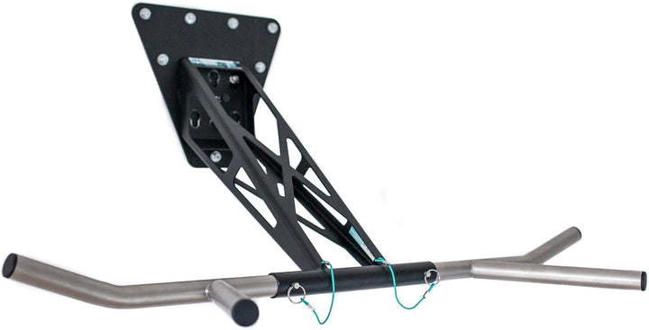 PULLUP & DIP Premium Klimmzugstange und Dip Stange, Mobil für Wand und Befestigung an Baum & Pfosten